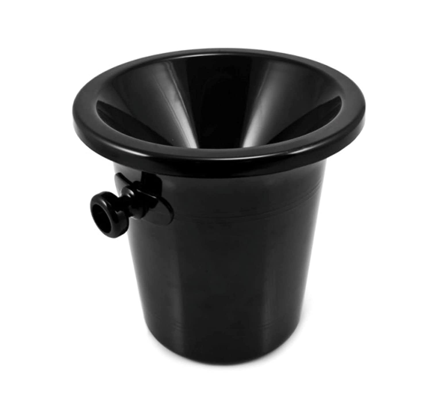 Vinus | Mini Black Plastic Spittoon with Acrylic Lid | NZ | Online