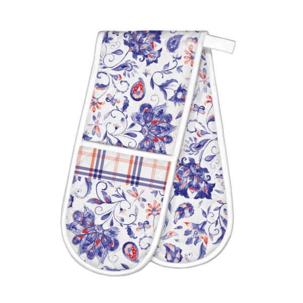 Paisley & Plaid Double Oven Gloves