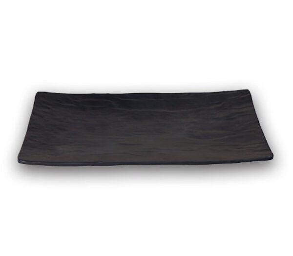 Bella Tavolo Black Earthenware Medium Rectangle Platter