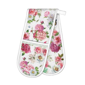 Michel Design Works Blush Peony Double Oven Gloves