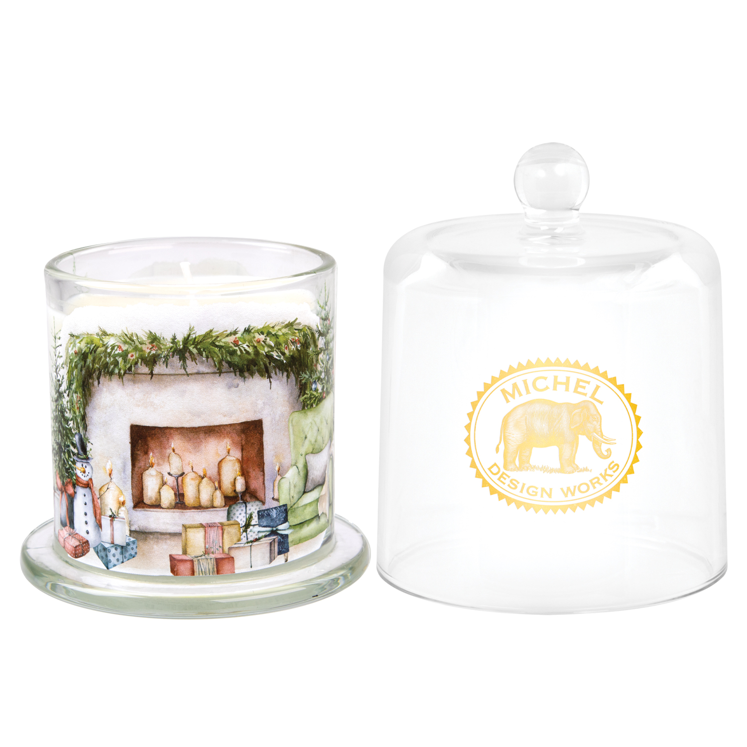 By the Hearth Cloche Candle