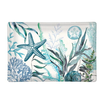 Michel Design Works Ocean Tide Rectangular Glass Soap Dish