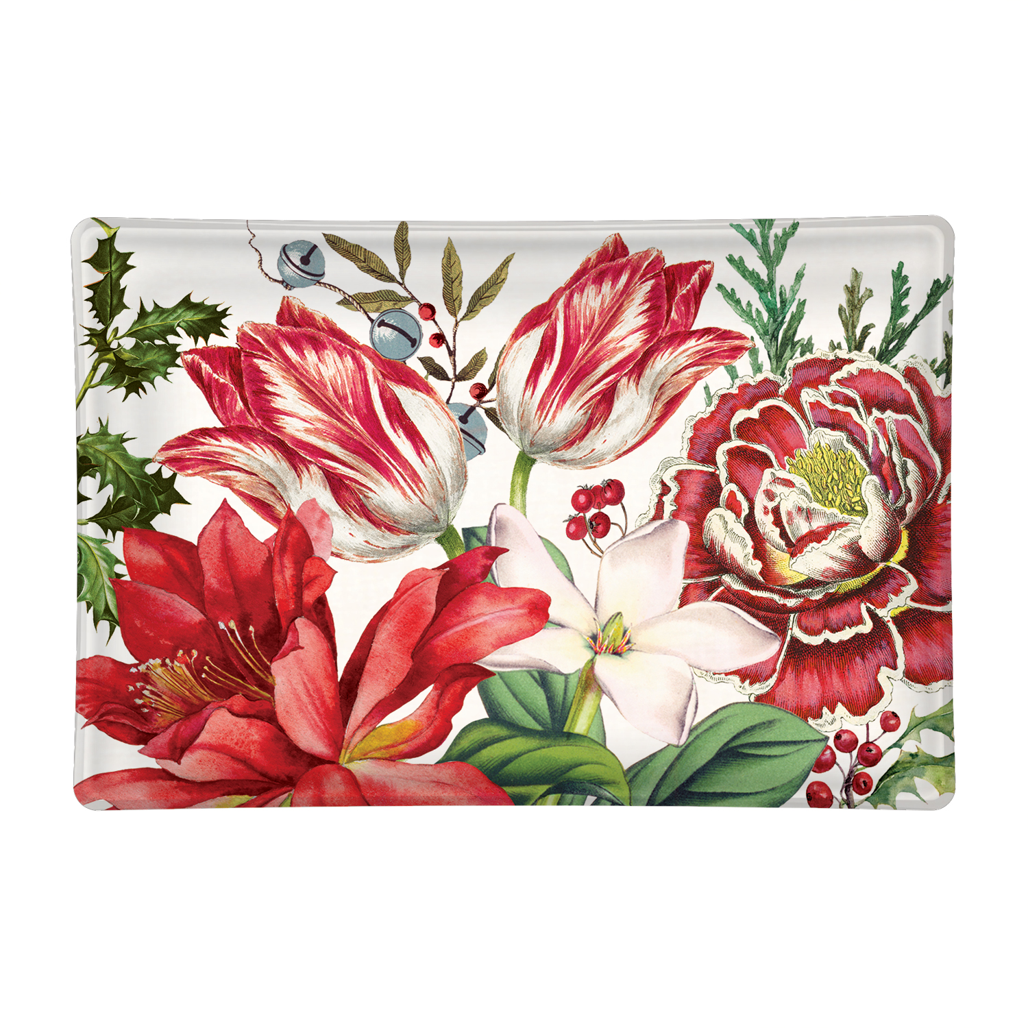 Michel Design Works Christmas Bouquet Rectangular Soap Dish