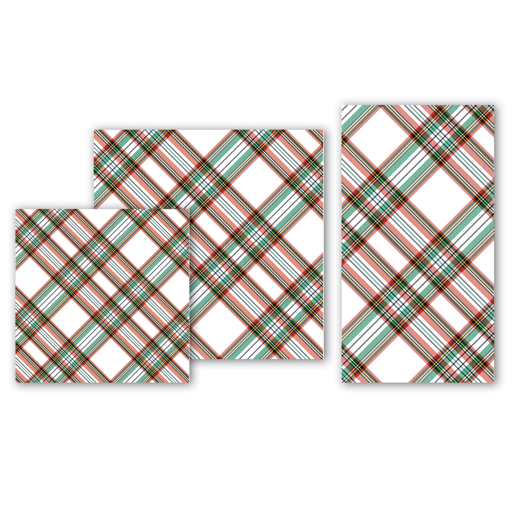 Michel Design Works Vintage Plaid Paper Napkins NZ