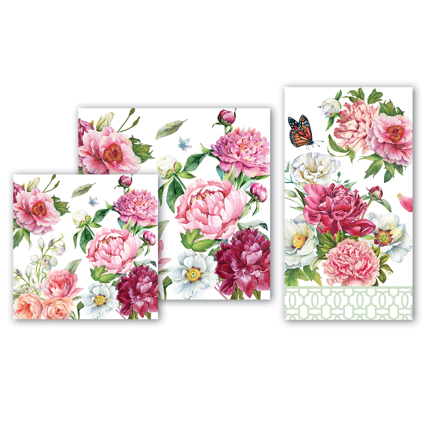 Michel Design Works Blush Peony Paper Napkins NZ