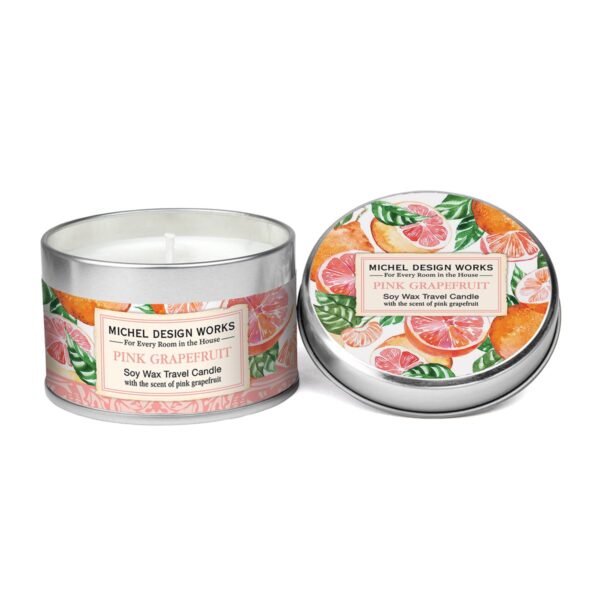 Michel Design Works Pink Grapefruit Travel Candle