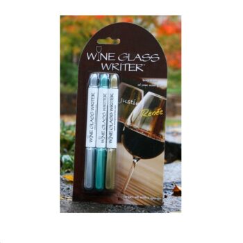 Wine Glass Writers Metallic Set