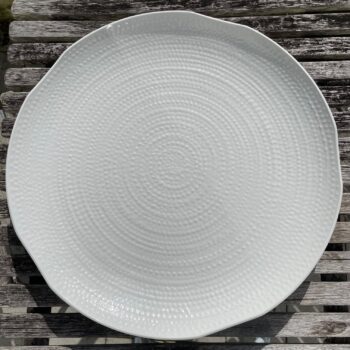 Bella Tavolo White Melamine XXL Round Texture Platter