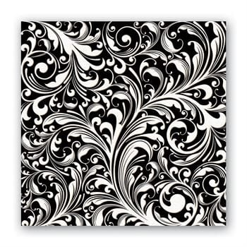 Michel Design Works Black Florentine Paper Napkins