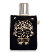 Tote & Able Canvas Hip Flask – Sugar Skull