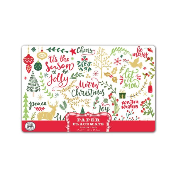 Michel Design Works Joy To The World Paper Placemats