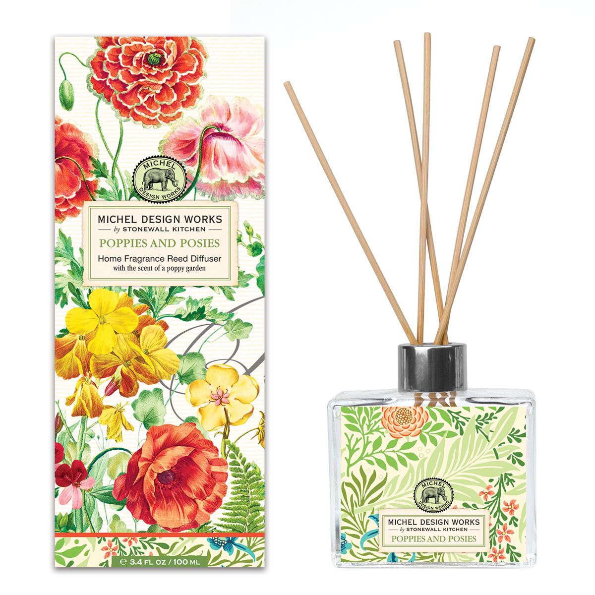 Michel Design Works Poppies & Posies Reed Diffuser