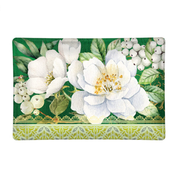 Winter Blooms Rectangular Soap Dish