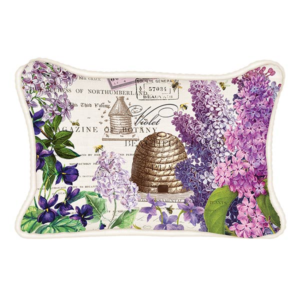 Michel Design Works Lilac and Violet Rectangle Pillow NZ