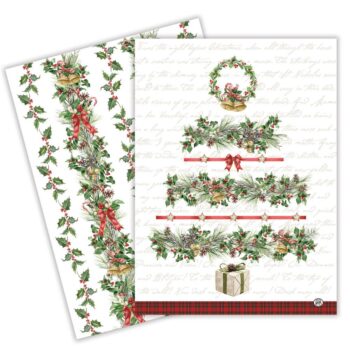 Michel Design Works Holiday Garland Kitchen Towel Set of 2