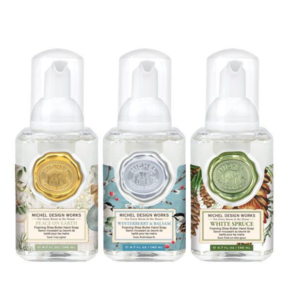 Michel Design Works Mini Foaming Soap Set Happy Holidays
