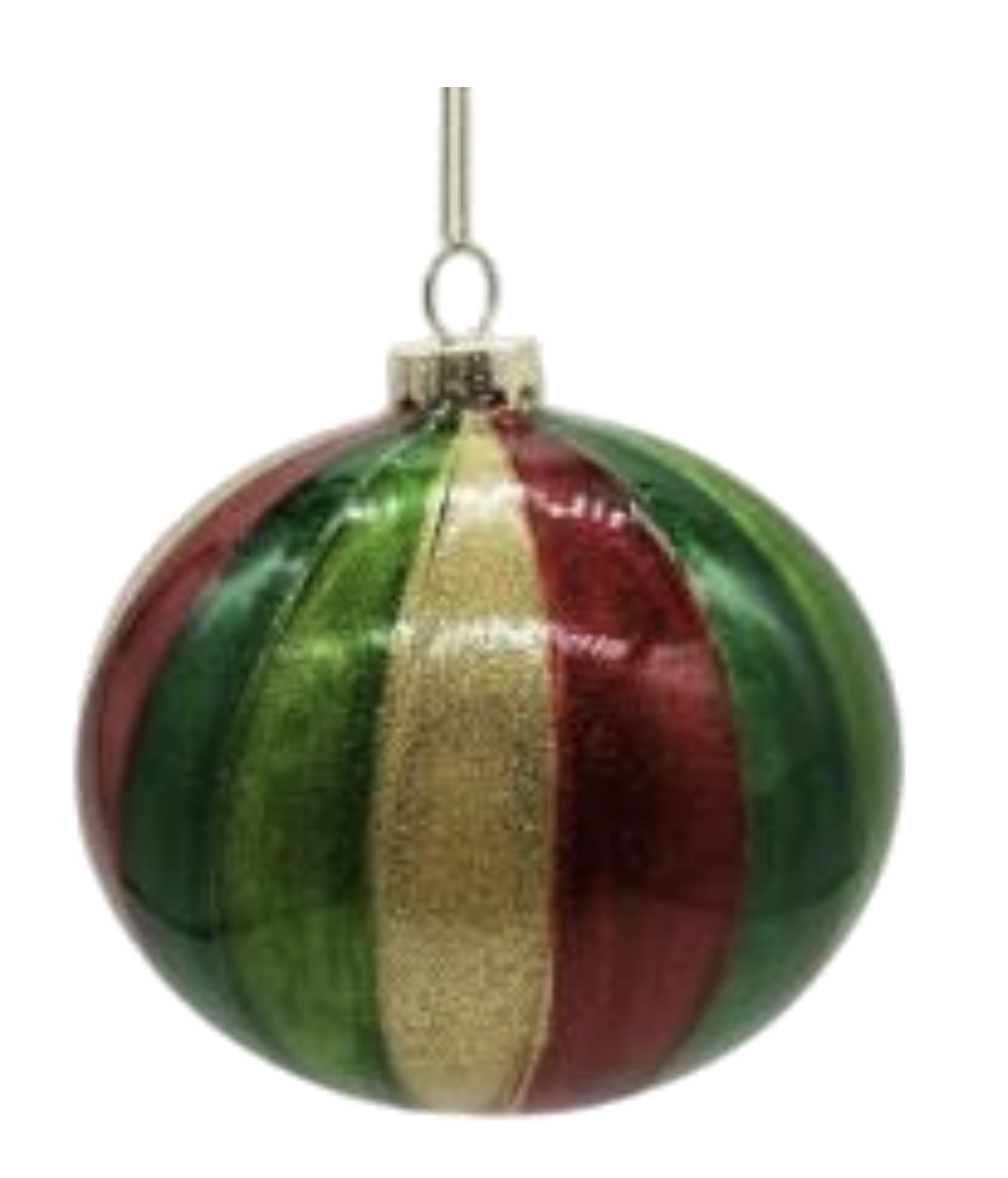 christmas bauble red green gold