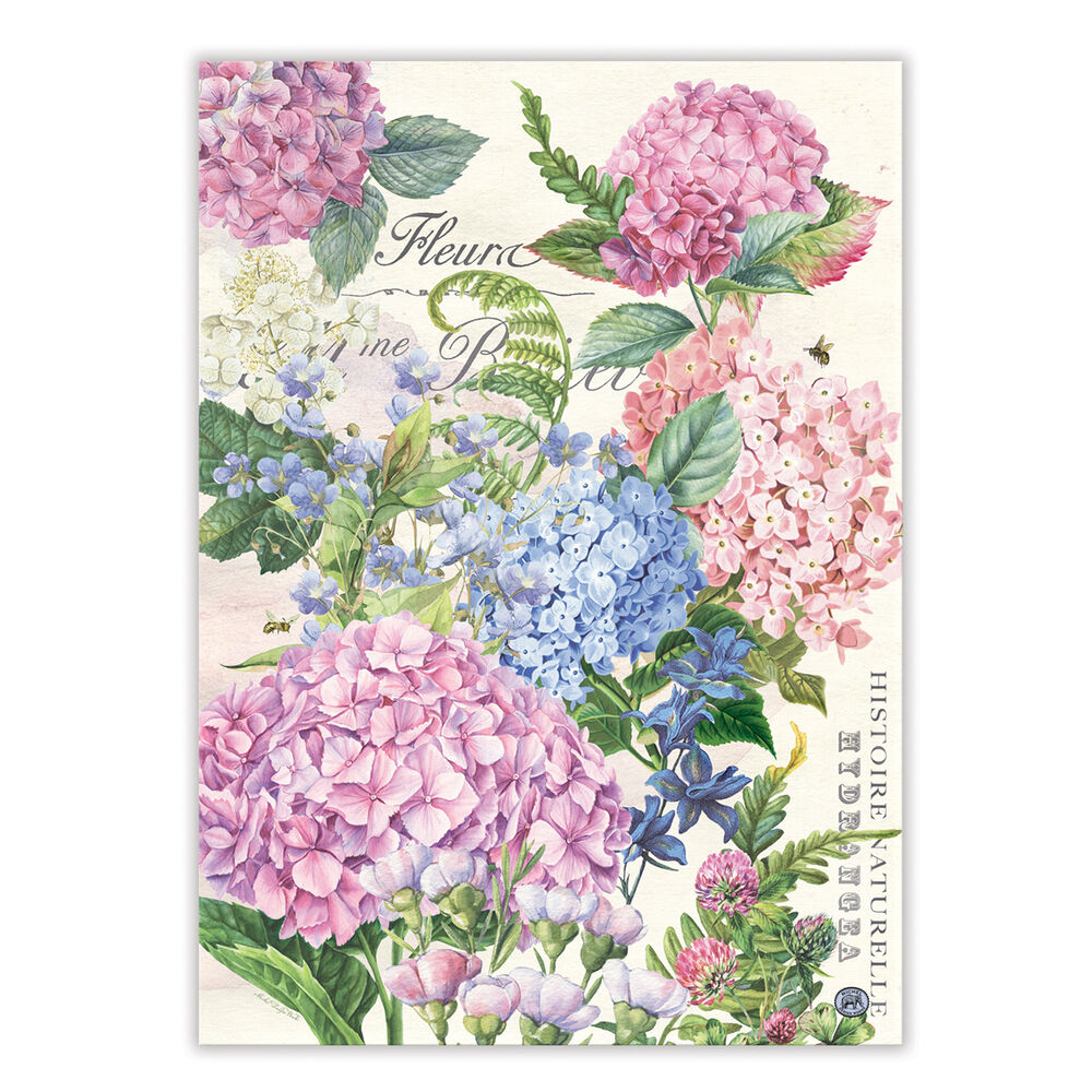 Michel Design Wild Hydrangea Tea Towel