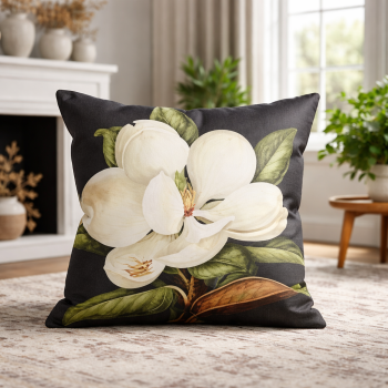 Briarwood Cottage Magnolia Bloom Velvet Cushion Cover