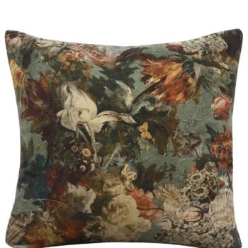 Briarwood Cottage Autumn Garden  Velvet Cushion Cover