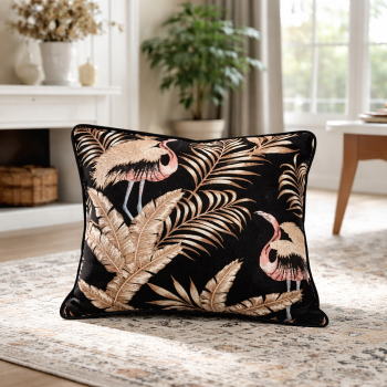 Briarwood Cottage Belleagio Bird  Velvet Cushion Cover