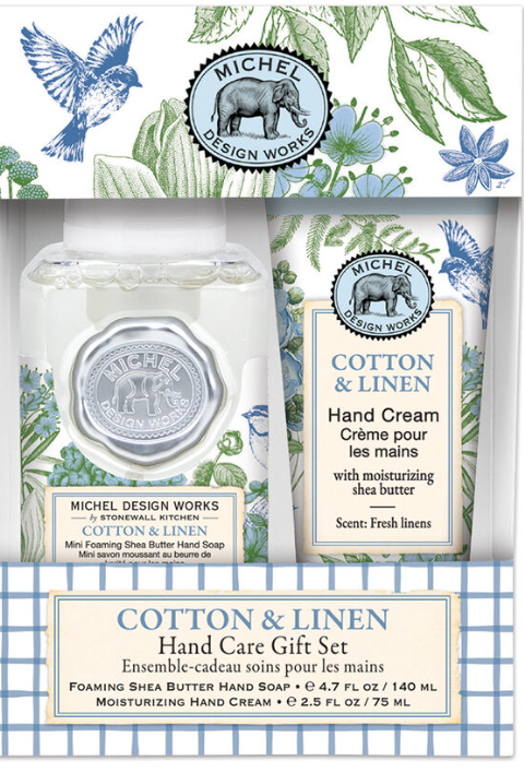 Michel Design Works Cotton & Linen Hand Gift Care Set